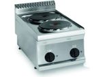 Cucina Elettrica Kbs 5,2 Kw 2 Piastre Da Tavolo 350X700X280 Mm Predisposta Per Allacciamento 400 V