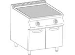 Griglia A Gas In Pietra Lavica Kbs 2 Zone Di Riscaldamento 20 Kw 800X730X900 Mm Struttura Aperta
