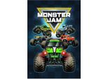 Monster Jam - Coperta, In Pile, Camion AG2421 (150 Cm X 100 Cm) (Nero/Blu)
