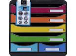 Cassettiera Exacompta Big Box Maxi 6 Cassetti Aperti Iderama Arcobaleno