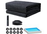 Telone Solare Riscaldamento Solare Telone Di Copertura Riscaldamento Piscina Telone Termico Nero 549 Cm