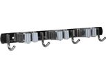 Quvio Porta Scopa - Appendino Per Scopa - Clip Per Scopa - Clip Per Scopa - 3 Clip - 4 Ganci