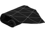 Quvio Runner Da Tavola - Cotone E Lino - Tovaglia - Runner Da Tavola Per Feste - Protezione Da Tavola - Rettangolo - 200 X 30 Cm - Bianco E Nero