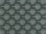 Tovaglietta Krumble - Motivo Albero - Tovagliette - Tovaglie - Protezioni Da Tavola - Accessori Da Tavola - Rettangolare - Cotone - Antracite Con Beige - 30 X 40 Cm (Lxw)