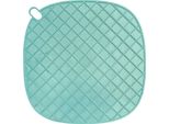 Sottopentola Krumble - Silicone - Sottopentola In Plastica - Modello Quadrato - Diametro 16 Cm - Azzurro