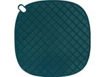 Sottopentola Krumble - Silicone - Sottopentola In Plastica - Disegno Quadrato - Diametro 16 Cm - Blu Scuro