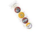 Harry Potter - Gomma, Hogwarts Set 4-Pack BS4598 (Taglia Unica) (Rosso/Giallo)