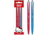 Hello Kitty - Set Di Penne A Sfera, Icone 2-Pack PM11924 (Taglia Unica) (Blu/Rosa)