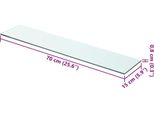 Vidaxl Scaffale In Vetro Trasparente 70X15 Cm