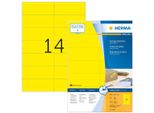 Herma Etiketten A4 Gelb 105X42,3Mm Papier Matt 1400 St.