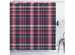 Abakuhaus Tenda Da Doccia A Quadri, Motivo Classico Con Origini Tradizionali Irlandesi, Stile Retrò, Semplice A Quadri, 175 X 200 Cm, Multicolore