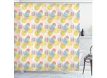 Abakuhaus Tenda Da Doccia Geometrica, Stile Memphis Motivo Moderno Con Motivi Psichedelici Onde Quadrati Illustrazione, 175 X 200 Cm, Multicolore