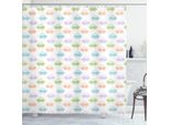 Abakuhaus Tenda Da Doccia Con Automobili, Semplici Automobili In Colori Pastello, Icone Ludiche Dell'infanzia Per Bambini Piccoli E Neonati, 175 X 200 Cm, Multicolore