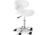 Physa Rollhocker Mit Lehne - 450 - 590 Mm - 150 Kg - Weiß