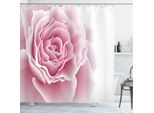 Abakuhaus Tenda Da Doccia Rosa Pallido, Romantico Bouquet Di Rose E Petali Di Fiori, Tema Nuziale Romantico, 175 X 180 Cm, Rosa Pallido E Bianco
