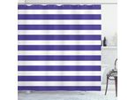 Abakuhaus Tenda Da Doccia A Righe, Stile Marinaro Blu Navy E Bianco, Tema Marinaro, Motivo Geometrico, Stampa Artistica, 175 X 240 Cm, Viola
