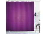 Abakuhaus Tenda Da Doccia Viola, Motivo Geometrico Astratto Digitale A Griglia Diagonale Con Motivi A Rombi Simmetrici Futuristici, 175 X 200 Cm, Viola