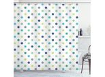 Abakuhaus Tenda Da Doccia A Pois, Pois Retrò, Tessuto Vintage Elegante, Design Artistico, 175 X 200 Cm, Verde Mela, Verde Giada