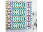 Abakuhaus Tenda Da Doccia Marocchina, Mosaico Colorato Del Marocco, Stile Mediorientale, Stampa Verticale, 175 X 180 Cm, Multicolore