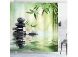 Abakuhaus Tenda Da Doccia Spa, Giardino Frangipani Bamboo Japanese Relaxation Resting Viaggi, 175 X 240 Cm, Grigio Antracite Verde Chiaro