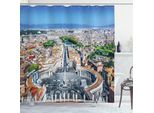Abakuhaus Tenda Da Doccia Europea, Piazza San Pietro A Roma Italia Mediterraneo Europa Citscape Stampa Urbana, 175 X 240 Cm, Multicolore