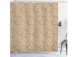 Abakuhaus Tenda Da Doccia Beige, Motivo Damascato Classico Vittoriano Geometrico Stile Retrò Antico, 175 X 240 Cm, Beige