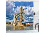 Abakuhaus London Tenda Da Doccia, Ponte Storico Sulla Torre Sul Quotidiano Britannico Patrimonio Internazionale Della Gran Bretagna, 175 X 200 Cm, Multicolore