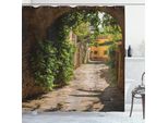 Abakuhaus Tenda Da Doccia Medievale, Strade Della Toscana Antico Mediterraneo Città Medievale Alta Cultura Europea Italia, 175 X 220 Cm, Multicolore