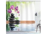 Abakuhaus Tenda Da Doccia Spa, Spa Con Acqua Di Sorgente Proprietà Salutari Stile Asiatico Orientale Miglioramento Artistico, 175 X 240 Cm, Multicolore