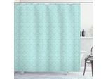 Abakuhaus Tenda Da Doccia Celtica, Aqua Stile Celtico Motivo Circolare Ripetuto Linea Rete Stampa, 175 X 200 Cm, Blu Bianco