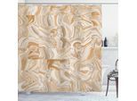 Tenda Da Doccia In Marmo Abakuhaus, Motivo Tradizionale In Marmo Vintage Con Dimensioni Irregolari, Immagine Artistica Moderna, 175 X 180 Cm, Color Crema