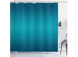 Tenda Da Doccia Abakuhaus Ombre, Design Moderno Con Stampa Digitale Ispirata Ai Paesi Esotici Dell'oceano Tropicale Blu Intenso, 175 X 180 Cm, Blu Petrolio