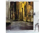 Abakuhaus Tenda Da Doccia, Vecchie Strade Vuote E Buie, Atmosfera Antica, Architettura Storica, Fotografo, 175 X 180 Cm, Multicolore