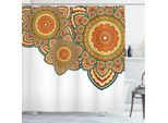Abakuhaus Tenda Da Doccia Etnica, Design Orientale Paisley Con Motivi Floreali E Cerchi, 175 X 220 Cm, Multicolore