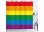 Abakuhaus Stolz Tenda Da Doccia, Bandiera Lgbt Della Parata Pride Libertà Uguaglianza Amore Passione, 175 X 180 Cm, Multicolore