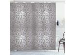 Abakuhaus Tenda Da Doccia In Damasco, Motivo Tradizionale Paisley, Ornamenti Floreali Regali In Stile Antico, Design A Piastrelle Ornamentali, 175 X 240 Cm, Grigio
