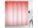 Abakuhaus Tenda Da Doccia Peach, Composizione Astratta Sfumata In Colori Femminili Con Stampa Artistica Da Sogno, 175 X 180 Cm, Corallo Scuro Rosso Corallo