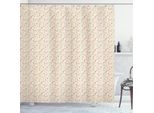 Abakuhaus Tenda Da Doccia Floreale, Design Flower Complex Con Colori Tenui Stampa Fogliame Vintage Stagione Estiva, 175 X 240 Cm, Pesca Verde Rosa
