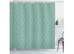 Abakuhaus Tenda Da Doccia Verde, Motivo Vintage In Stile Vittoriano Con Motivi Floreali, Decorazioni Antiche, 175 X 180 Cm, Turquoise Seafoam