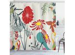 Abakuhaus Tenda Da Doccia Con Motivi Floreali, Bellezza Del Giardino Di Denti Di Leone Con Grafica Moderna E Vivace Ricca Di Fiori Selvatici, 175 X 180 Cm, Multicolore