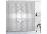 Abakuhaus Tenda Da Doccia Grigia, Motivi Floreali Classici, Motivi Rinascimentali, Dettagli Antichi, 175 X 200 Cm, Grigio