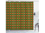 Abakuhaus Tenda Da Doccia Con Motivo Kente, Design Indigeno Con Triangoli E Cerchi Namibia Botswana, 175 X 180 Cm, Multicolore