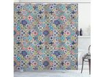 Abakuhaus Tenda Da Doccia Marocchina, Motivo Complesso Multicolore Con Piastrelle Marocchine, Decorazione Floreale Antica, Disegno Arabesco, 175 X 200 Cm, Multicolore