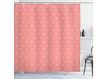 Abakuhaus Tenda Da Doccia Rosa, Antico Simmetrico Classico Motivo A Pois In Colori Pastello Semplice Retrò, 175 X 220 Cm, Rosso Corallo Rosa Cipria
