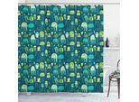 Abakuhaus Tenda Da Doccia Con Meduse, Divertenti Creature Marine Disegnate Con Uno Stile Infantile E Fantasioso Con Un Motivo Stravagante Di Tentacoli, 175 X 200 Cm, Multicolore