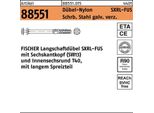 Tappo Fischer Ad Albero Lungo Sxrl Con Vite A Testa Esagonale 8X120 Fus 50 Pz