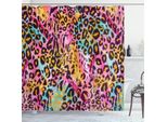 Abakuhaus Tenda Da Doccia Con Stampa Leopardata, Motivo Maculato Esotico Panthera Skin, Stile Mimetico Colorato, Tema Safari, 175 X 200 Cm, Multicolore