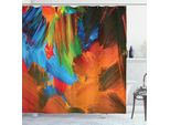 Abakuhaus Tenda Da Doccia Colorata, Composizione Astratta Con Pennellate In Stile Acquerello, Design Artistico Moderno, 175 X 200 Cm, Multicolore