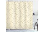 Abakuhaus Tenda Da Doccia Con Motivi Floreali, Fiori Su Sfondo Color Pastello Impollinazione Nella Stagione Primaverile, 175 X 240 Cm, Crema Corallo E Grigio