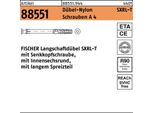 Fischer 50X Tassello A Gambo Lungo Sxrl 8 X 100 Mm T Vite A Testa Svasata In Acciaio Inox A4 - 540123